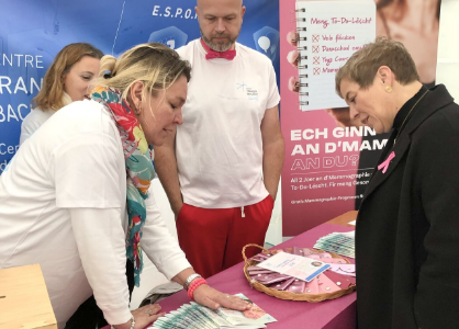 Broschtkriibslaf – le CFB se mobilise contre le cancer du sein aux côtés de Europa Donna